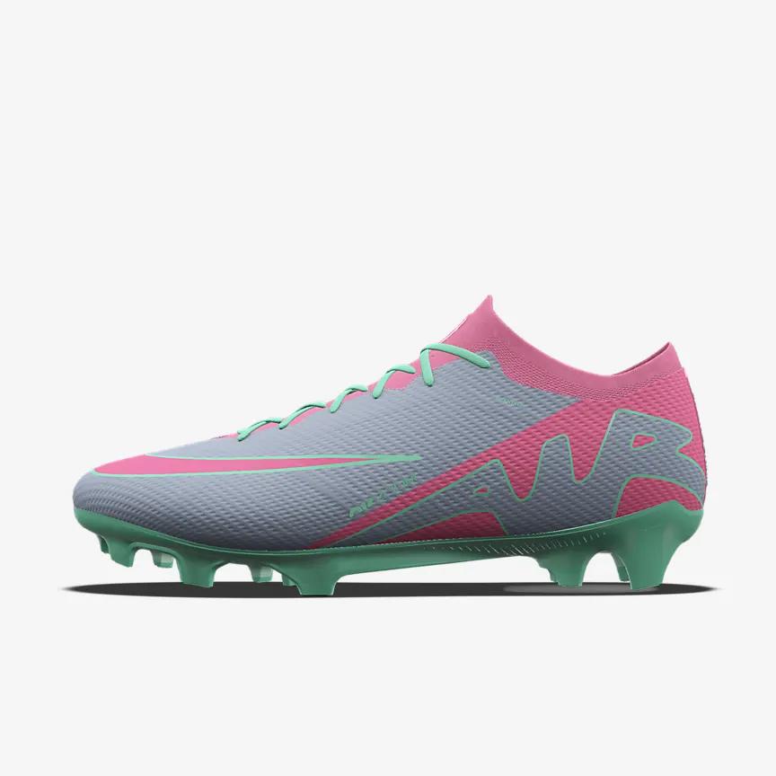 Giày Nike Mercurial Vapor 15 Elite By You Nữ Xanh Hồng